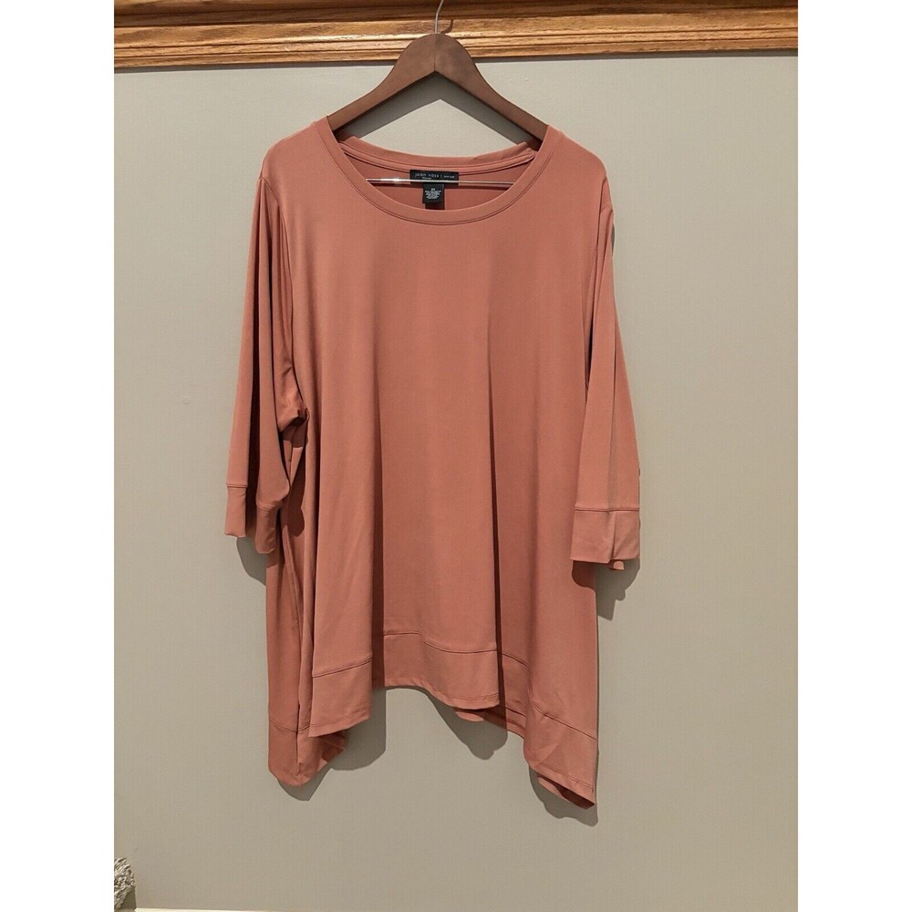 Womens Joan Vass Tunic,‎ 3x Salmon - Picture 5 of 16
